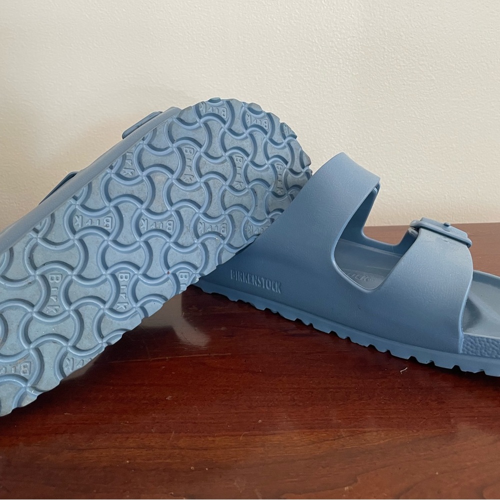 Birkenstock Light Blue Arizona Eva Slide Sandals 39 NARROW - Picture 5 of 6
